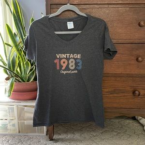 Blue/Gray “Vintage 1983” t-shirt